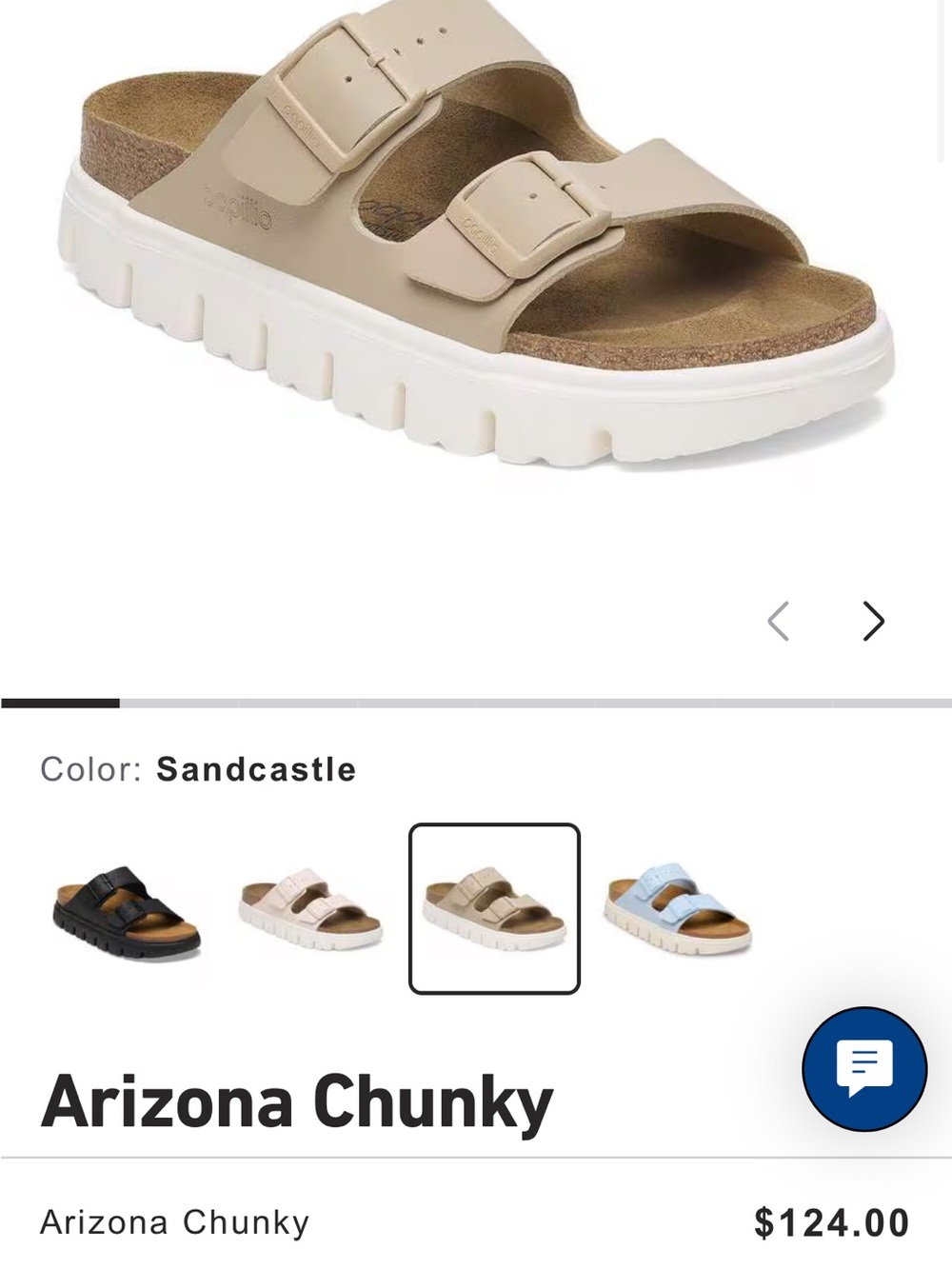 Birkenstock Arizona Chunky Sandcastle Two-Buckle Sandal